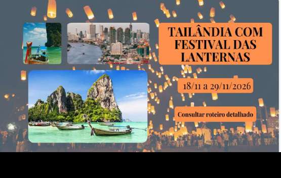 Tailândia com Festival das Lanternas